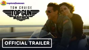 Tom Cruise in Top Gun Mavercik scenes