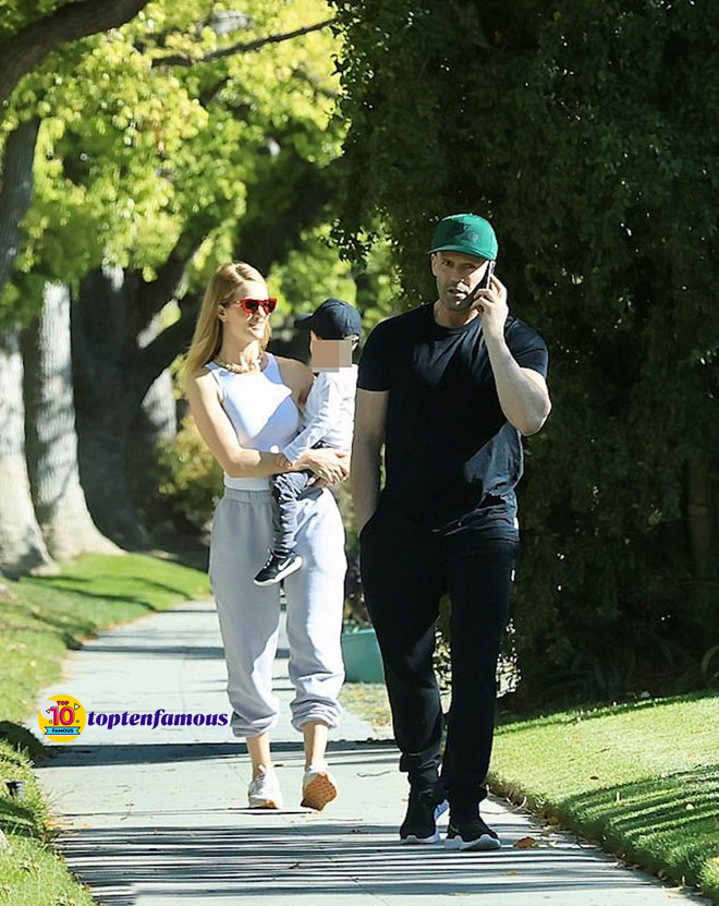 Simple Life of Transporter Jason Statham with His Son During Quarantine