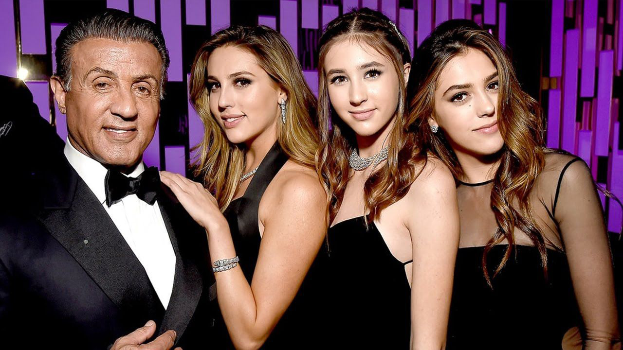 3 Beautiful Daughters of Sylvester Stallone